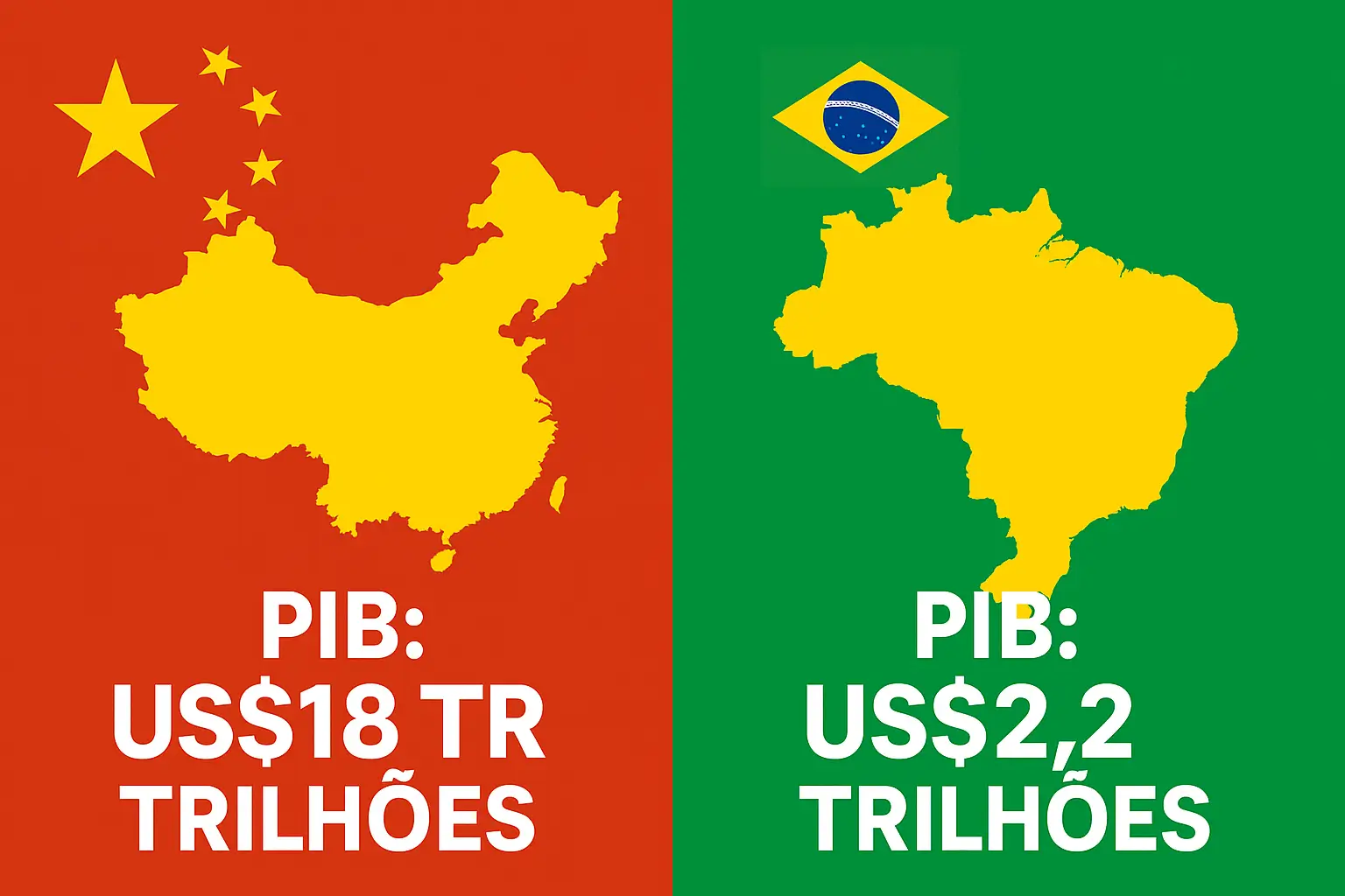 BRASIL X CHINA – POR QUE O BRASIL FICOU PARA TRÁS?