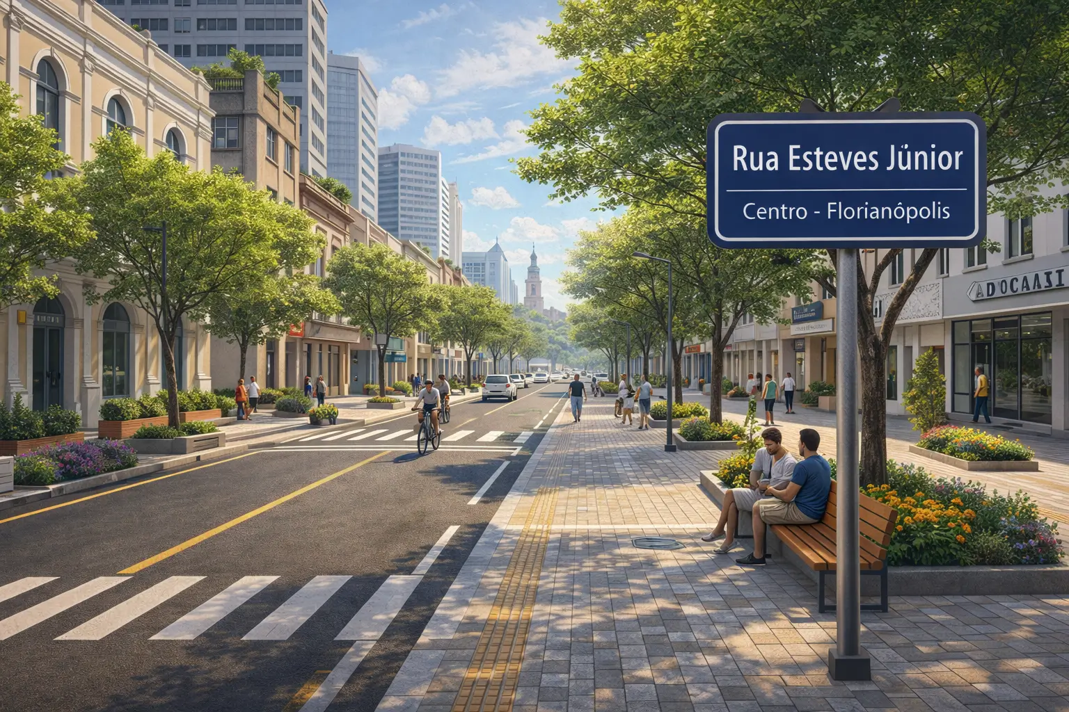 RUA ESTEVES JÚNIOR – HISTÓRIA, ORGULHO E O FUTURO QUE MERECE – COMUNIDADE COM PROPÓSITO REJEITA CALÇADAS E FIAÇÕES CAÓTICAS – ZELAR PELA RUA É PROTEGER A REGIÃO