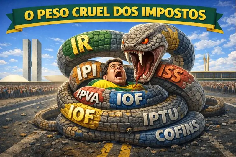 INFERNO TRIBUTÁRIO – O BRASIL ESCOLHEU COMPLICAR QUANDO PRECISAVA LIBERTAR – REFORMA INSANA, IMPOSTO RECORDE E INCENTIVO À SONEGAÇÃO – DO CIPOAL AO COLAPSO  DO SISTEMA