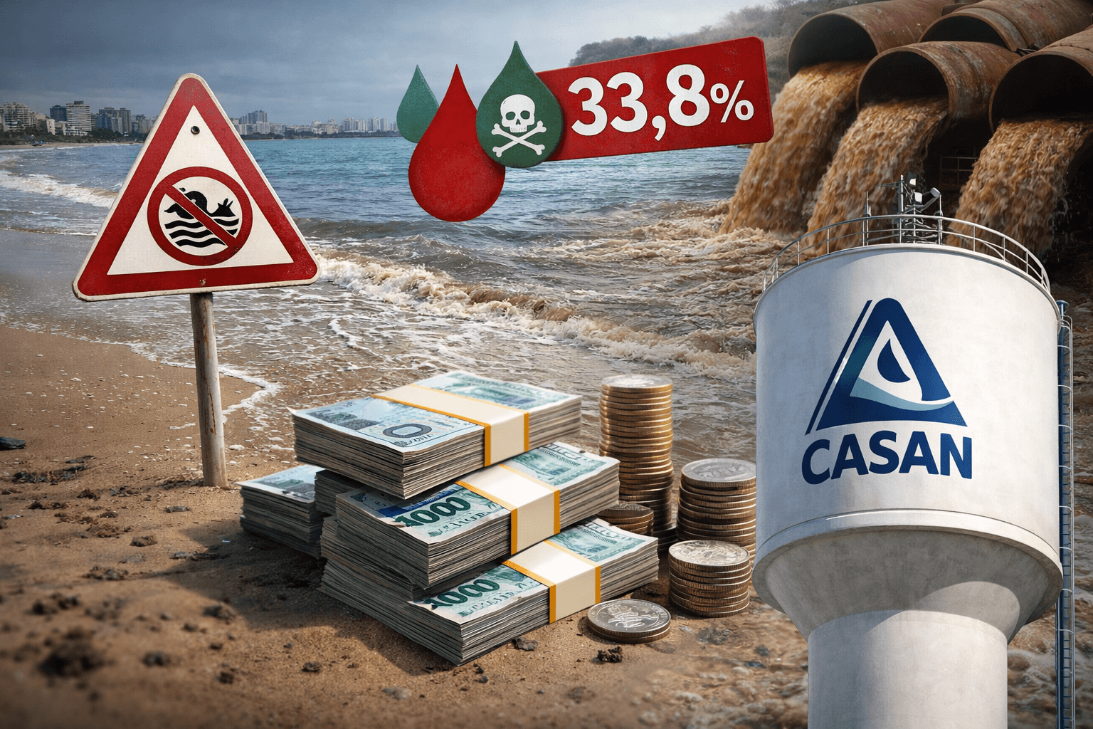 SANEAMENTO EM CRISE – FLORIANÓPOLIS PAGA CARO E RECEBE POUCO. TARIFAS ALTAS, PRAIAS CONTAMINADAS E MODELO ESGOTADO – HORA DE REPENSAR O MODELO DE SANEAMENTO EM SC