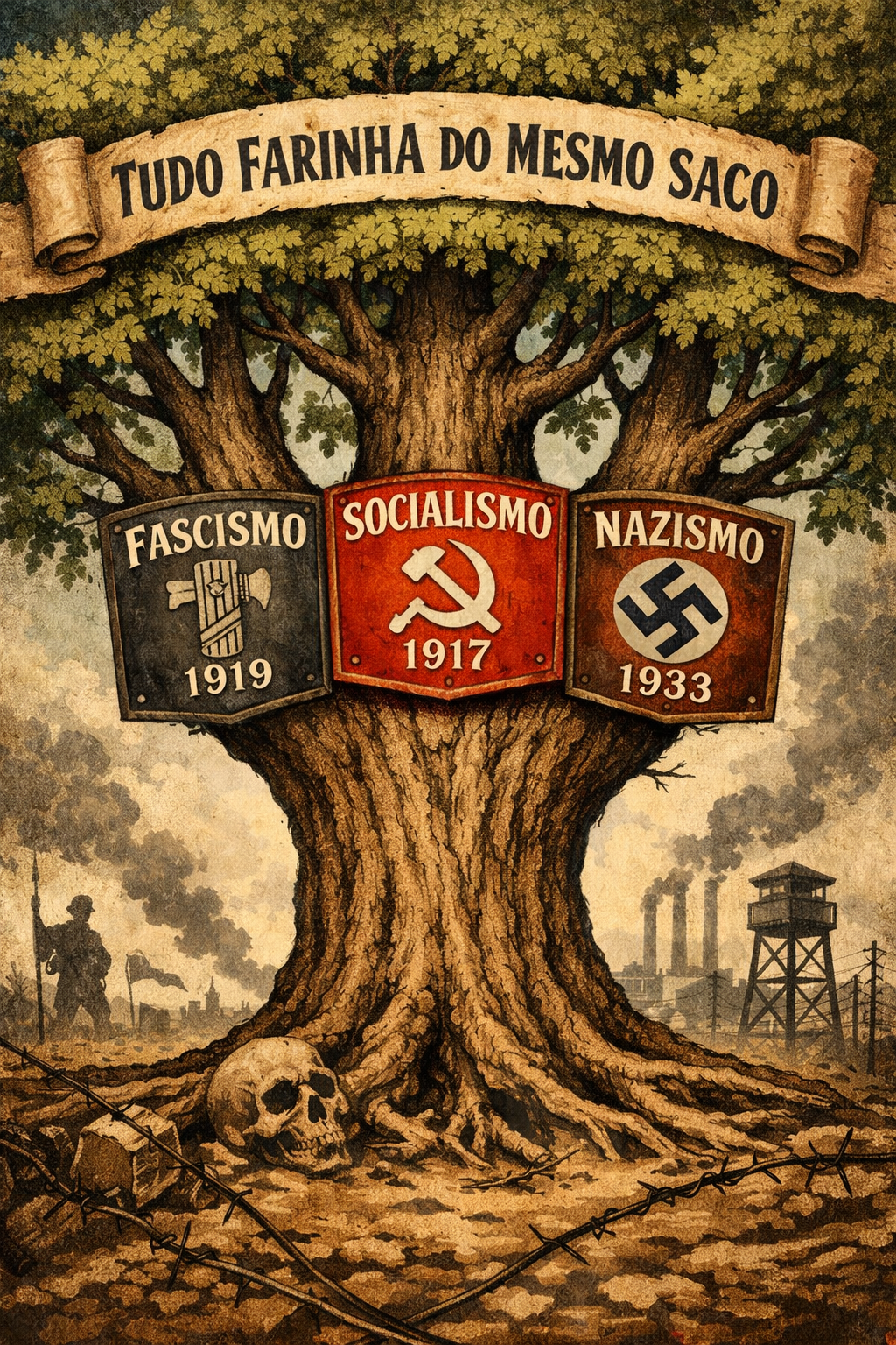 O PARADOXO DO SÉCULO – NAZISMO E FASCISMO FORAM EXTINTOS MAS O SOCIALISMO AINDA PERMANECE – A IDEOLOGIA ASSASSINA QUE ESCAPOU DA CONDENAÇÃO HISTÓRICA