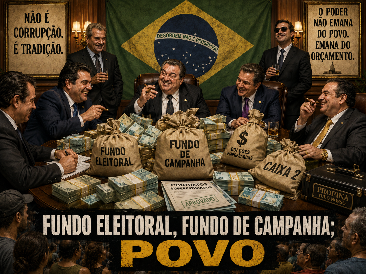 PARTIDOS OU CONSÓRCIOS PARTICULARES –  A POLÍTICA QUE VIVE DO COFRE PÚBLICO – BILHÕES PARA PARTIDOS, MIGALHAS PARA A POPULAÇÃO